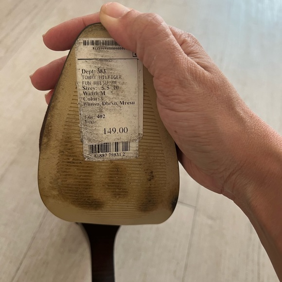 High heeled Tommy Hilfiger brown boots - Picture 4 of 6